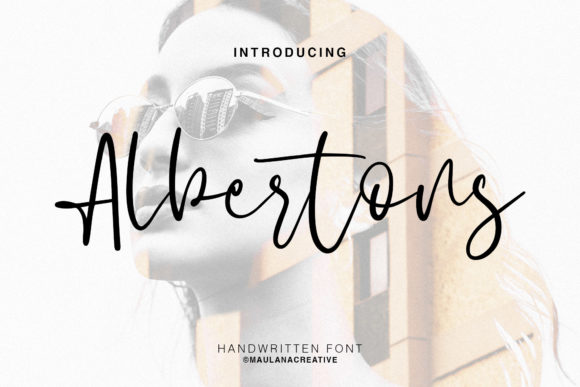 Albertons Script: A Bouncy Typeface for Branding