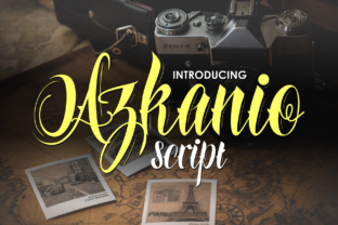 Azkanio Script: A Bold Typeface for Editorial Design