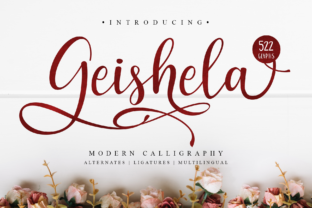 Geishela Script: An Elegant Typeface for Makers