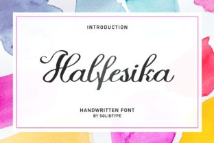 Halfesika Script: A Sweet Typeface for Web Design