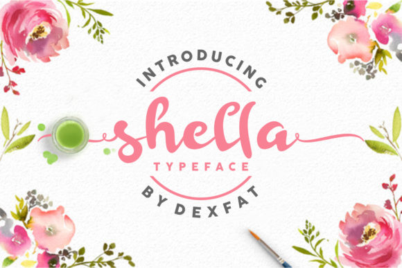 Shella Script: A Festive Handwritten Font for Crafters