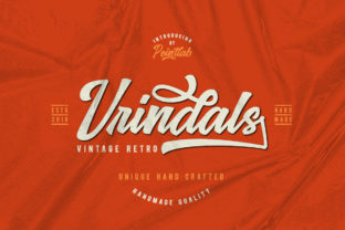 Vrindals Script: A Bold Retro Typeface for Web
